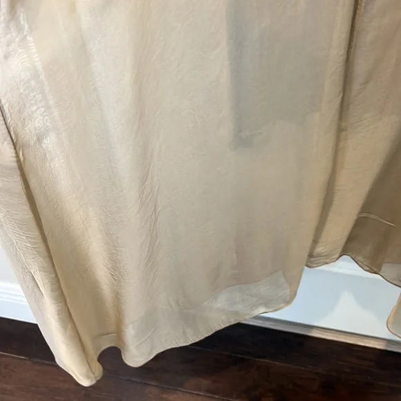 Natacha Paris Silk Viscose Tank Maxi Dress-Camel/Tan - Picture 4 of 4